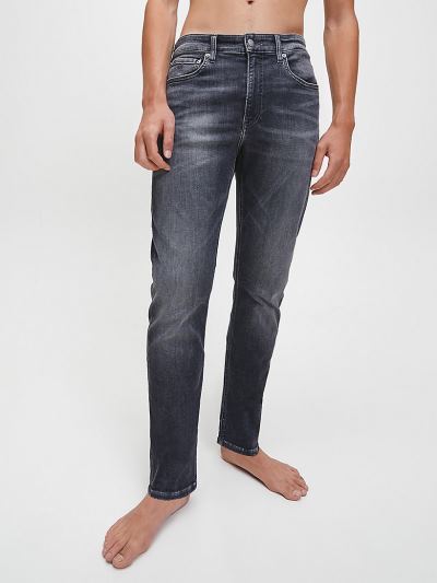 Calvin Klein Ruhák HU972380 | Calvin Klein Slim Tapered Férfi Farmernadrág Sötét Szürke